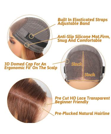 Buy Wear and Go Glueless Wigs - Pre-Cut Lace Human Hair Beginner Friendly 180% Density 18 Inch for Black Women - Shop 5x5 HD Lace Wigs Now! - Buy Online on GoSupps.com