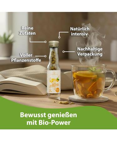  Teaballs ORGANIC TEABALLS - Pack of 3 - Feel Good - Ginger Turmeric Orange - Good morning chai latte for approximately 120 cups of tea - Buy Online on GoSupps.com