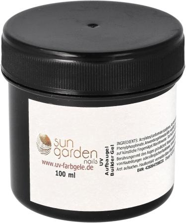  sun garden nails Sun Garden Nails Clear Builder Gel - 100 ml - UV - Nail Extension and Strengthening - Builder Gel - Clear - Buy Online on GoSupps.com