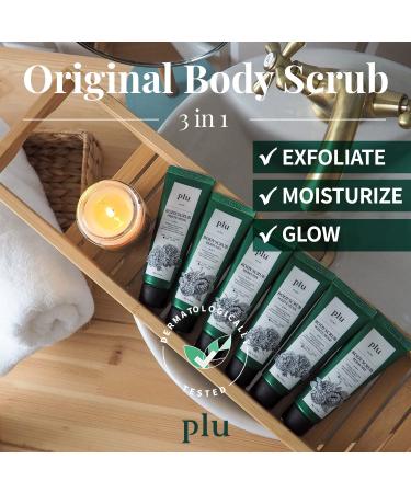 PLU Original Walnut Body Scrub Polish - Exfoliating with Rosemary & Chamomile - Acne Cellulite & Stretch Marks Relief 6.76 oz - Buy Online on GoSupps.com