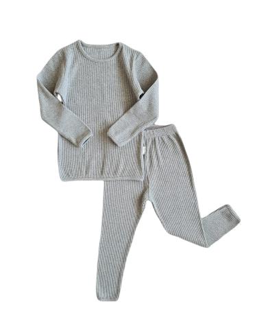 DreamBuy 20 Colours Ribbed Pyjama/Tracksuit/Loungewear Unisex Boys And Girls Pyjamas Baby Clothes Pyjamas For Women And Mens Pyjamas 2-3 Years Dove Grey