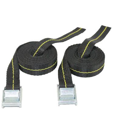 Lashing Straps - Kayak Straps - Stand Up Paddle Board - Surfboard - Tie Down Straps -Roof Rack - 2 Pack - Made in USA 8 Feet