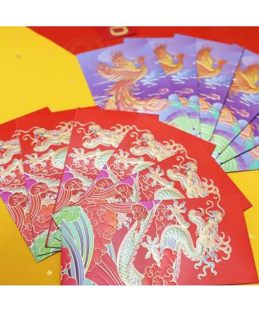 CAPART Chinese New Year Red Envelops 2024 Bulk Chinese Hongbao Long Feng (08 Large 12) 08 LF Large 12 - Buy Online on GoSupps.com