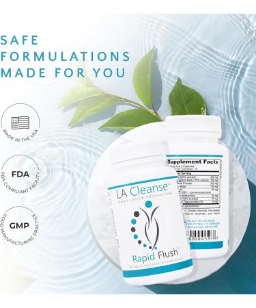 LA Cleanse 3 Bottles Rapid Flush 15 Day Cleanse & Detox (90 Count) - for Gut Detox Colon Cleanse Gut Support - Enhance Digestion with Cascara Sagrada Senna Leaf Psyllium Husk - Buy Online on GoSupps.com