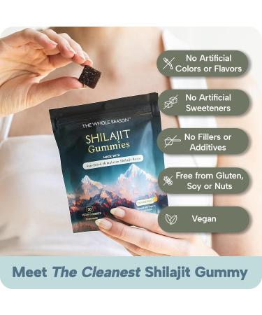 Premium Himalayan Shilajit Gummies Made with Resin Natural Fulvic Acid Gummy Supplement for Energy & Vitality Holistic Wellness for Men & Women 30-Day Supply GMP-Certified Vegan and Made in USA - Buy Online on GoSupps.com