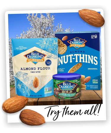 Blue Diamond Almonds Salt N' Vinegar Snack Nuts Resealable Can (Pack of 4) - Buy Online on GoSupps.com