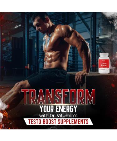 Dr. Vitamin Testo Boost Supplement for Men & Thermogenic Fat Burner - Buy Online on GoSupps.com