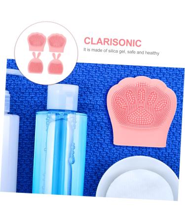 minkissy 16 Pcs Rabbit Ears Facial Brush Face Wash Massager Face Massage Brush Silicone Exfoliating Brush Face Scrub Massager Manual Facial Brush Cleansing Brush Silica Gel Miss Pink Body Light Pinkx4pcs 7.5x7.5cmx4pcs - Buy Online on GoSupps.com