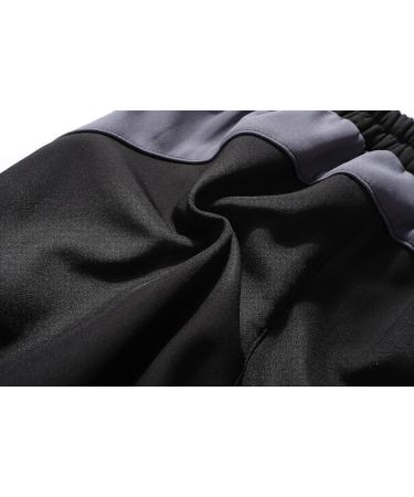 Lelaki Kids Snow Ski Pants Waterproof Outdoor Hiking Pants Warm Fleece Lined Trousers Darkblack 10-12 Years - Buy Online on GoSupps.com