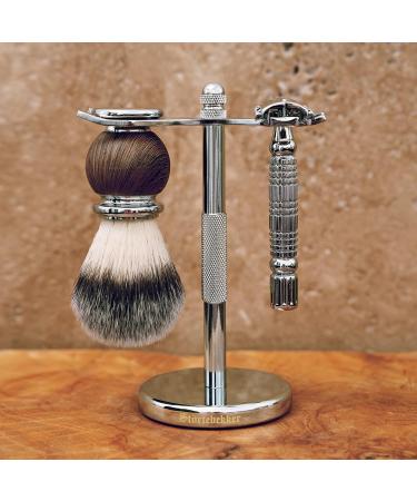 St rtebekker Premium Stainless Steel Shaving Stand | High-Quality Shaving Accessories | Non-Slip Bathroom Essential | Perfect Gift for Men - Buy Online on GoSupps.com