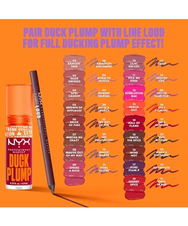 NYX Professional Makeup Lip Gloss - Glossy Finish Intensive Color Extreme Volume | Vegan & Ginger Oil Infused Duck Plump Lip Lacquer - Nude Swings - Buy Online on GoSupps.com