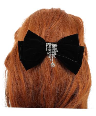 Beaupretty Hair Pin hairpin rhinestone hair wedding hair hair barrettes Big Bow Hair Barrettes hair bowknot bow women hair bow Autumn And Winter claw Hair Clip - Buy Online on GoSupps.com