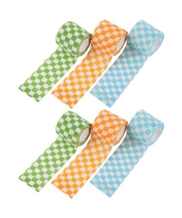 6 Rolls Non-Woven Self Stick Athletic Tape Sports Supplies Adhesive Breathable Self Medical Tape Wrap Dressing Non-Woven Fabric Football