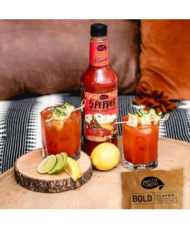 Master of Mixes 5 Pepper Extra Spicy Bloody Mary Drink Mix  Ready To Use  1.75 Liter Bottle (59.2 Fl Oz)  Pack of 3 59.2 Fl Oz (Pack of 3) - Buy Online on GoSupps.com