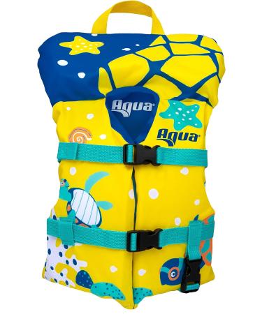 Coast Guard-Approved Aqua Life Jacket PFD | Flex-Form-Fit Design | Seafoam Blue | Infant/Kids/Youth - Buy Online on GoSupps.com