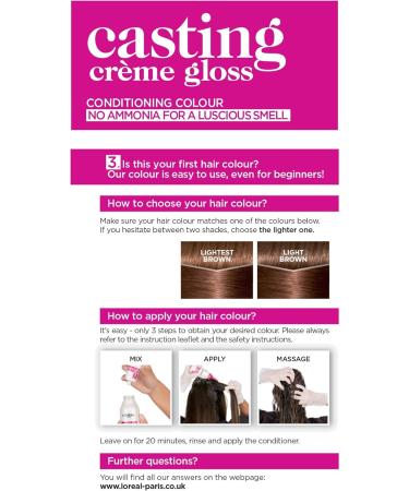 L'Oreal Paris Casting Cr me Gloss Coloring 600 Light Brown (Pack of 3) - Buy Online on GoSupps.com