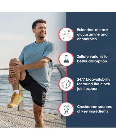 Rawleigh Flexezy-ER: 120 Caplets High Strength Glucosamine & Chondroitin Sulfate Blend Calcium & Phosphorous 24-Hour Extended Release Bone & Joint Health Supplement. Non-GMO Gluten Free - Buy Online on GoSupps.com