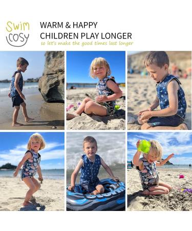 Swim Cosy Baby/Toddler Wetsuit Vest UPF50 - Neoprene Wrap Design Boys/Girls 0-3 years - Fun Prints SMALL 0-6 Months - Buy Online on GoSupps.com
