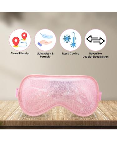 ASAB Cooling Eye Mask Gel Eye Mask with Soft Plush Double Sided Eye Mask for Puffy Eyes Reduces Headache Migraine Sinus Pain Reusable Cold Eye Mask for Hot Cold Use Ice Eye Mask for Dry Eyes (Pink) - Buy Online on GoSupps.com