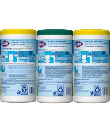 Clorox Disinfecting Wipes Value Pack - 225 Count, Bleach Free, Pack of 3 - Buy Online on GoSupps.com