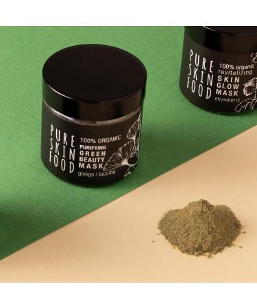 Organic Green Superfood Mask for Impure & Combination Skin | Pure Skin Food | Blemish & Pimple Control | 100% Bio-Certified & Vegan | 60ml - Buy Online on GoSupps.com