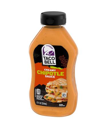 Taco Bell Chipotle Creamy Sauce 12 fl oz - Pack of 8 | Delicious Flavor for Tacos and More - Buy Online on GoSupps.com