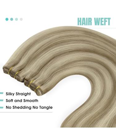 Youngsee Real Hair Extensions - 55cm Brown & Blonde Remy Weft 100g Long Weave - Premium Quality Hair Treats - Buy Online on GoSupps.com