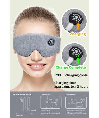 Ewarmer Cordless Rechargeable Heated Eye mask for Dry Eyes - Stye Eye Treatment Warm Compress Relieve Blepharitis Pink Eye Hot Compress Therapy Mask Steam Eye Mask with Sound Reminder (Grey) Gray - Buy Online on GoSupps.com
