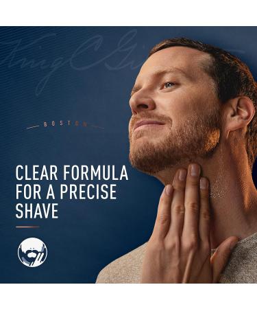 King C. Gillette Men's Transparent Shave Gel - 5oz with White Tea and Argan Oil - Buy Online on GoSupps.com