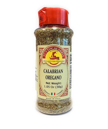 TuttoCalabria Calabrian Dried Oregano Flakes Shaker - 30g All Natural Non-GMO Italian Seasoning - Buy Online on GoSupps.com