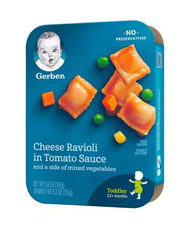 Gerber Graduates Cheese Ravioli in Tomato Sauce with Mixed Vegetables 6.6 oz - Pack of 8 - Buy Online on GoSupps.com
