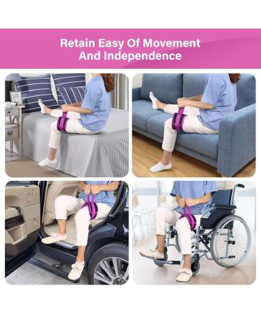 Hoomtree Leg Lifter Strap for Limited Mobility Thigh Lifter Strap with Padded Grip and Loop Knee Hip Surgery Recovery Aids for Disabled Eldly Get in and Out of Bed Car Wheelchair 1 pack Pink - Buy Online on GoSupps.com