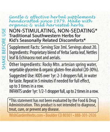 Buy WISHGARDEN Kick It Allergy Kids - Natural Allergy Relief for Children | 1 FZ - Fast International Shipping - Buy Online on GoSupps.com