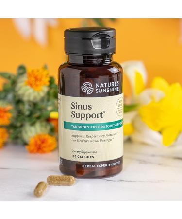 Nature's Sunshine Sinus Support EF - 100 Capsules | Natural Relief for Sinus Congestion - Buy Online on GoSupps.com