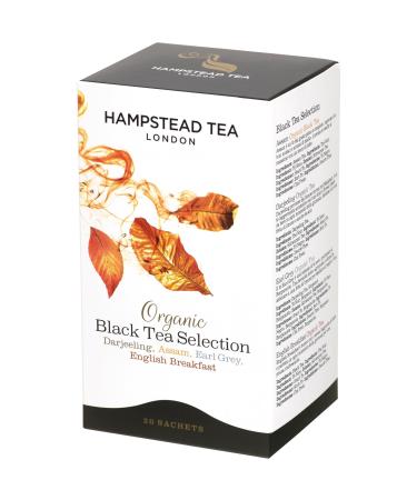 Assortiment de th s Noirs Black Selection (darjeeling assam earl grey english breakfast) lot de 2 bo tes de 20 sachets - Hampstead Tea