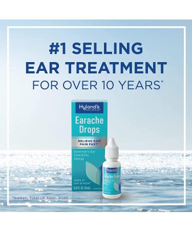Hyland's Earache Drops - Natural Cold & Flu Earache Relief - 0.33 Fl Oz - Buy Online on GoSupps.com