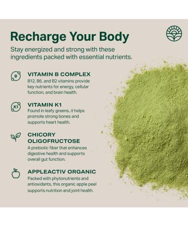 Proper The Greens Daily Boost Organic Greens Powder. Whole Food Apple Flavor Veggie Powder Superfood with Wheatgrass Spirulina Chlorella Probiotics. Daily Drink Mix for Wellness and Digestion 15 Servings - Buy Online on GoSupps.com