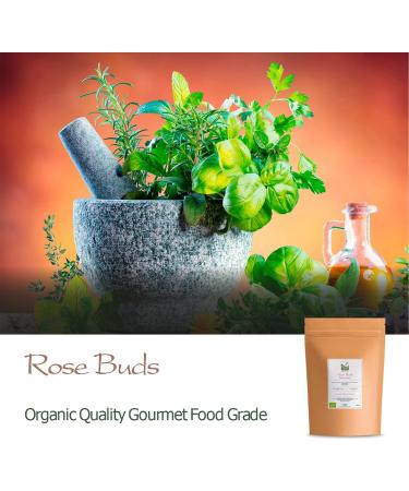 Organic Damascus Rose Buds Bio Tea - Comfortingly Sweet Pink Damascena - Rose Blossom & Petals - Premium 700g & 350g Rose Cereals - Buy Online on GoSupps.com