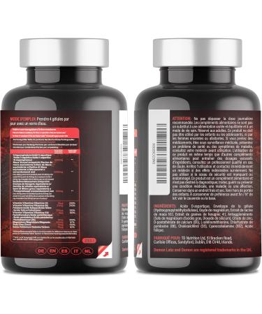 Testo Demon Complexe Zinc & Acides Amin s pour hommes avec Maca Vitamines B et Extraits Botaniques 120 G lules (30 Portions) - Buy Online on GoSupps.com