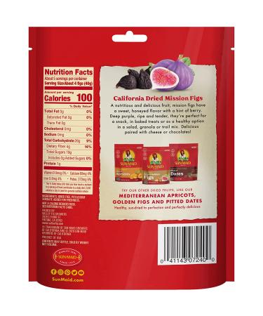 Sun-Maid California Dried Mission Figs - 7 oz - No Added Sugar - Non-GMO - Buy Online on GoSupps.com