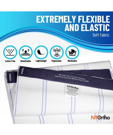 NYOrtho Bariatric Abdominal Binder - 12-Inch Wide Compression Wrap for Plus-Size Men and Women - Post-Surgery Stomach Garment for Hernia, C-Section, Natural Birth - 4 Panel Design - 12 High - 45-60 Inch - Buy Online on GoSupps.com