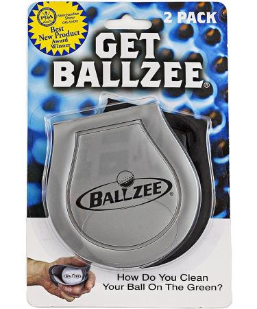 Ballzee Pocket Ball Towel 2 Pack - Silver: Convenient Golf Accessory - Buy Online on GoSupps.com