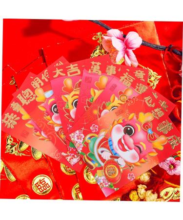 MAGICLULU 60pcs Year of The Dragon Red Envelope Money Gift Cash Packets Chinese Red Packets Money Pocket Spring Festival Red Pocket Lunar New Year Envelopes Gift Bag Chinese Style Paper - Buy Online on GoSupps.com