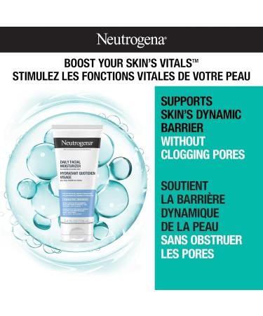 Neutrogena Fragrance Free Daily Facial Moisturizer Face & Neck Moisturizer for Sensitive Skin with Vitamin B3 Pro-Vitamin B5 & Vitamin E Supports Skin's Dynamic Barrier 100ml - Buy Online on GoSupps.com