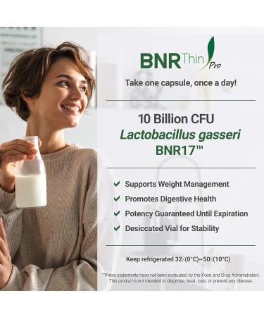 AceBiome BNRThin Pro Probiotic Lactobacillus Gasseri BNR17 - 30 Capsules | 10 Billion CFU | Digestive Health Support - Buy Online on GoSupps.com