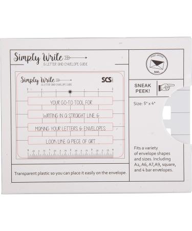Lettering Envelope Addressing Stencil - Perfect Ruler Guide for Straight Addressing (1 Pack) - Buy Online on GoSupps.com