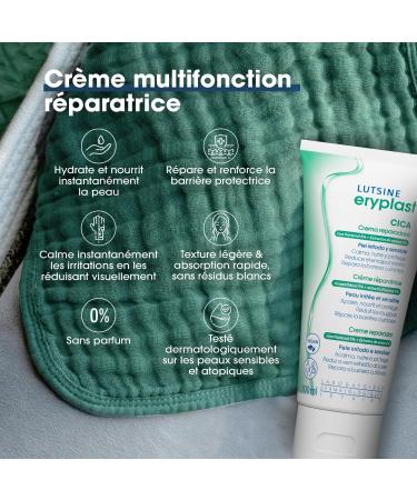 Eryplast CICA Repair Cream 100 ml - Nourishes and protects dry sensitive and irritated skin - Repairs damaged skin barrier - Acts like a second skin - Vegan - Buy Online on GoSupps.com