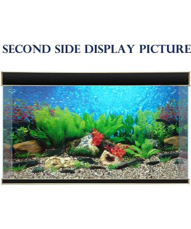 ELEBOX 20x48 Fish Tank Background - 2 Sided River Bed & Lake Aquarium Decor - H 19.5 x L 48 - Premium Quality - Buy Online on GoSupps.com