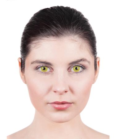 Buy Yellow Prescription Annual Contact Lens - -4.0 Dioptria | Perfect for Halloween & Carnival Parties - Buy Online on GoSupps.com