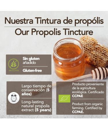 Pack x 2 - Tincture mother of Propolis - 20ml x bottle - ORGANIC - Promotes the well-being of the throat. 100% Natural. Gluten free. Concentrated at 15%. - Buy Online on GoSupps.com